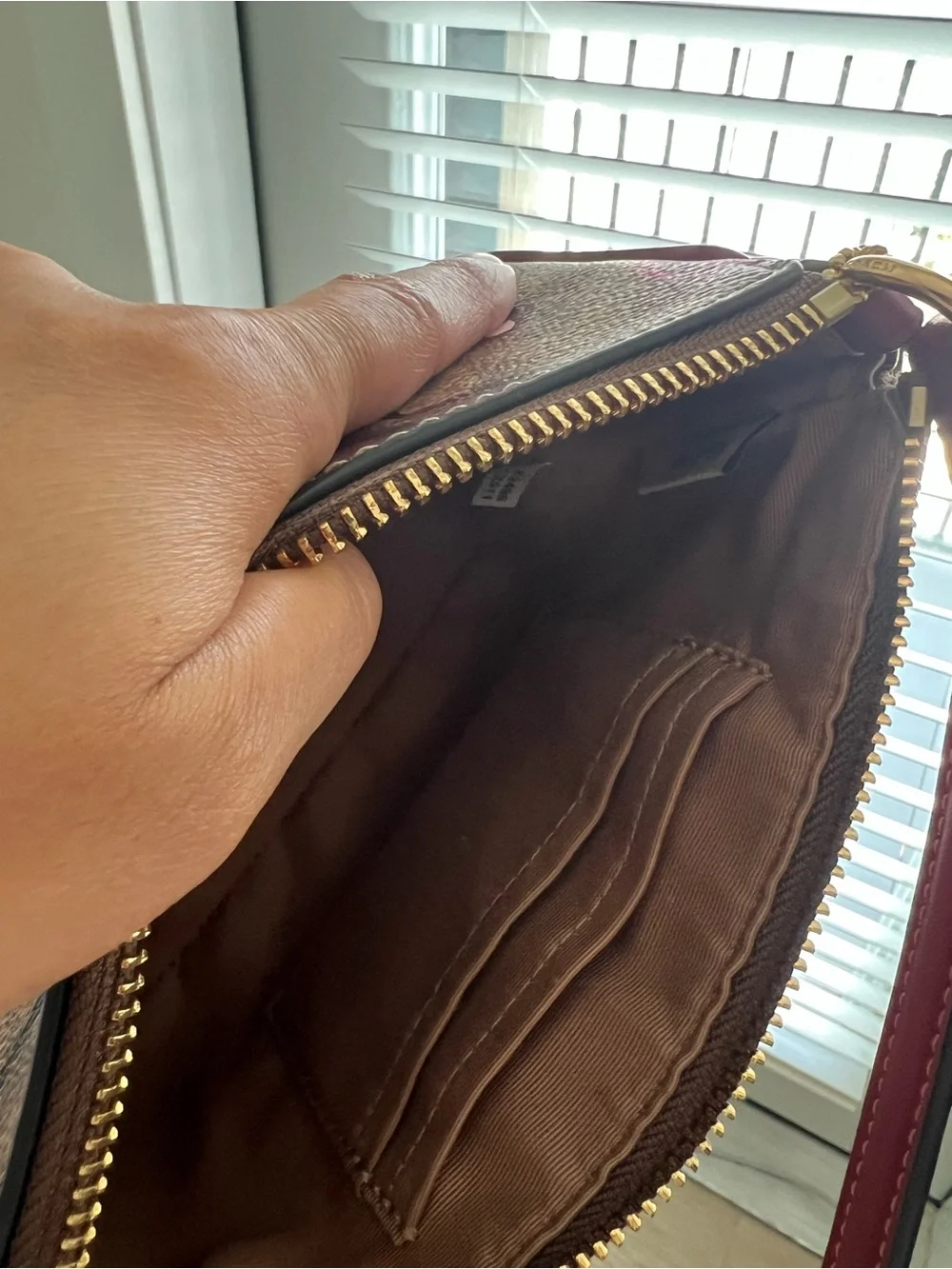 COACH Nolita 19 In Signature Canvas With Cherry Print Pre Owned